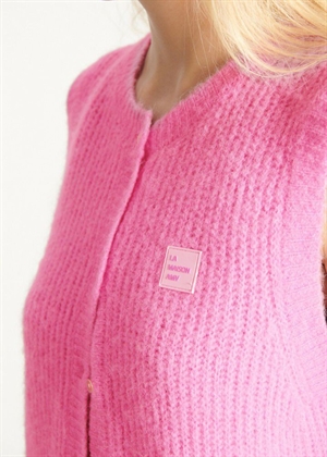 East strik vest Bubble Pink Marled American Vintage 